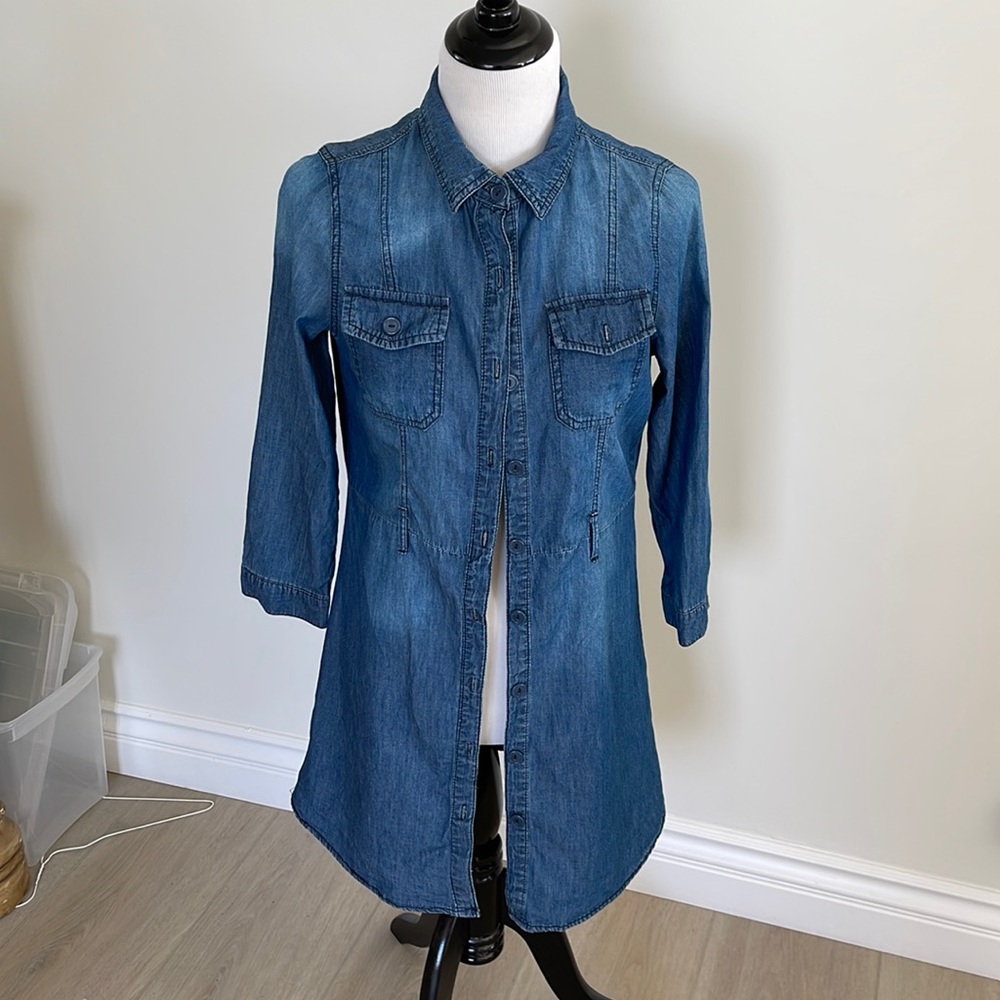 Long sleeve Denim shirt dress